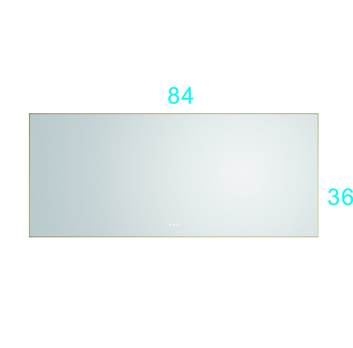 84x 36Inch LED Mirror Bathroom Vanity Mirror with Back Light, Wall Mount Anti - Fog Memory Large Adjustable Vanity Mirror - W1272103488 - image - 3