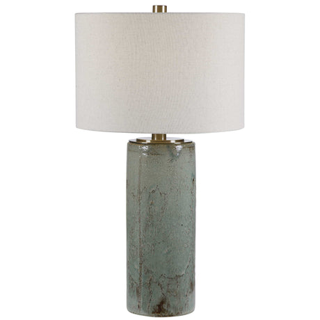 Callais Crackled Table Lamp Aqua - Green / Beige by Uttermost - View 1