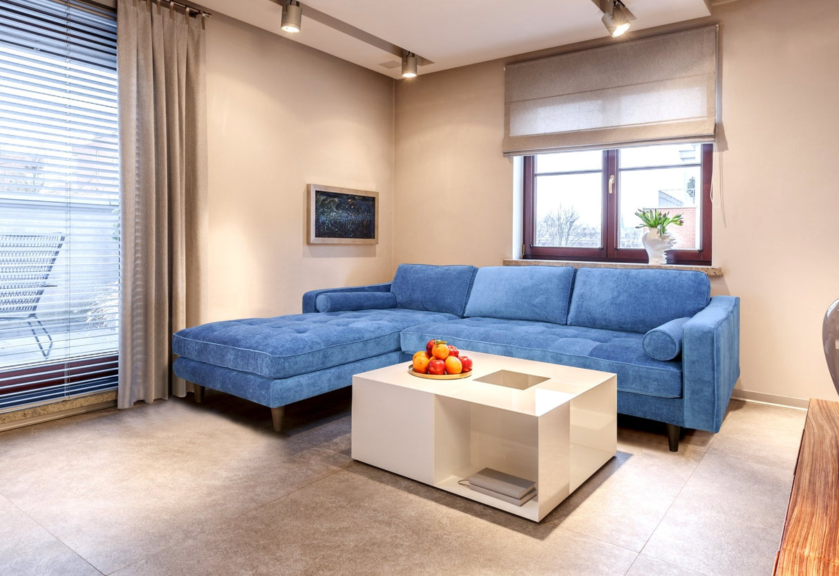 ANDERSON LAF SECTIONAL - DENIM BLUE | Home Elegance USA