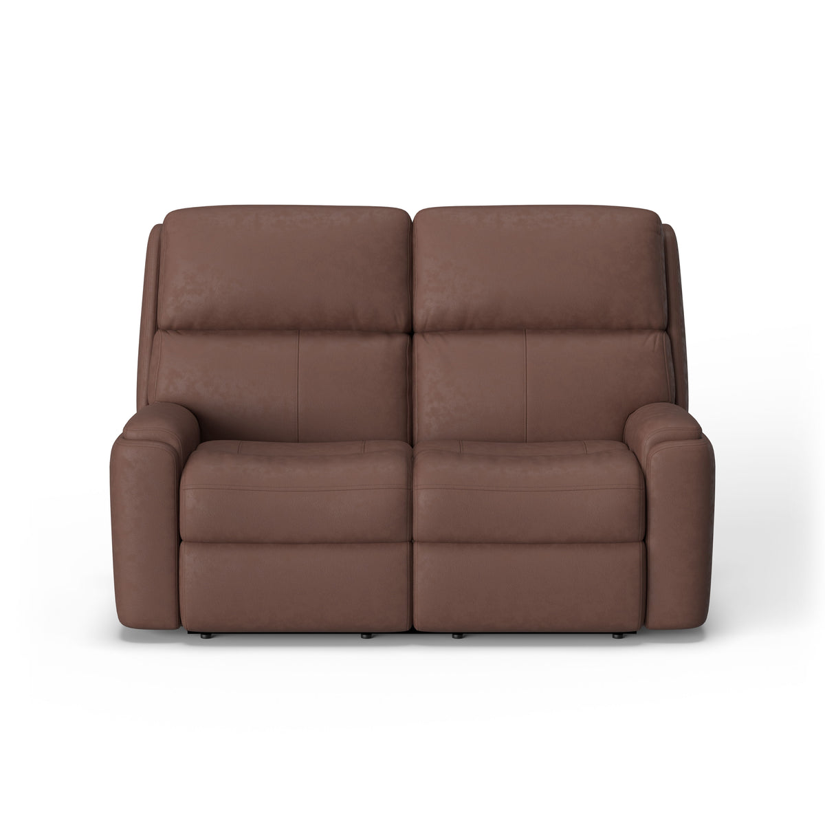 Rio Transitional Leather Power Reclining Loveseat | Flexsteel