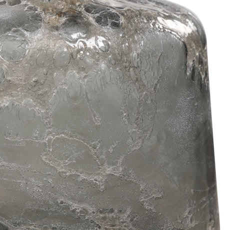 Storm Art Glass Bottles (Set of 2) - Dark Gray by Uttermost - View 3