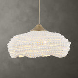 Biddeford 5 Light Beaded Pendant - Gold / White by Uttermost - View 2