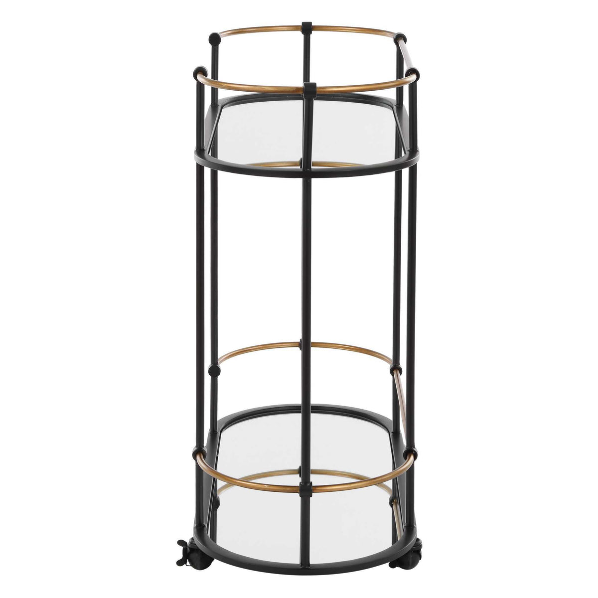Andre Iron Bar Cart - Black by Uttermost - View 4