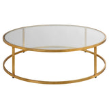 Radius Modern Circular Coffee Table - Gold by Uttermost - View 1