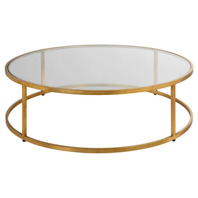 Radius Modern Circular Coffee Table - Gold by Uttermost - View 1