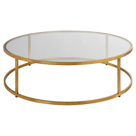Radius Modern Circular Coffee Table - Gold by Uttermost - View 1