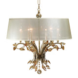 Alenya 6 Light Shade Chandelier - Gold / White by Uttermost - View 1