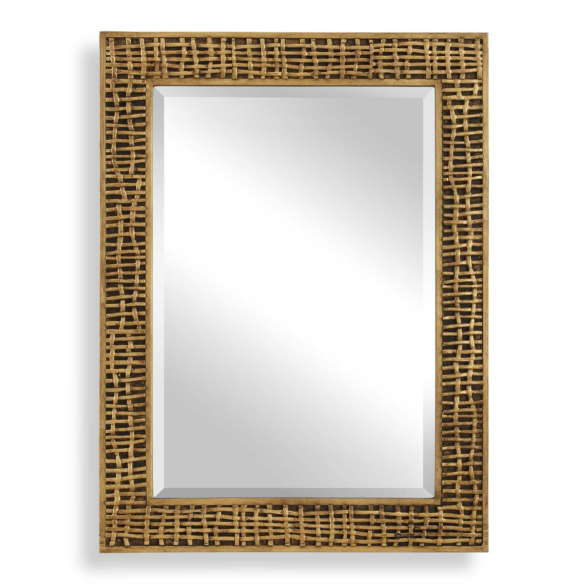 Woven In Time Time Mirror - Gold by Uttermost - View 1