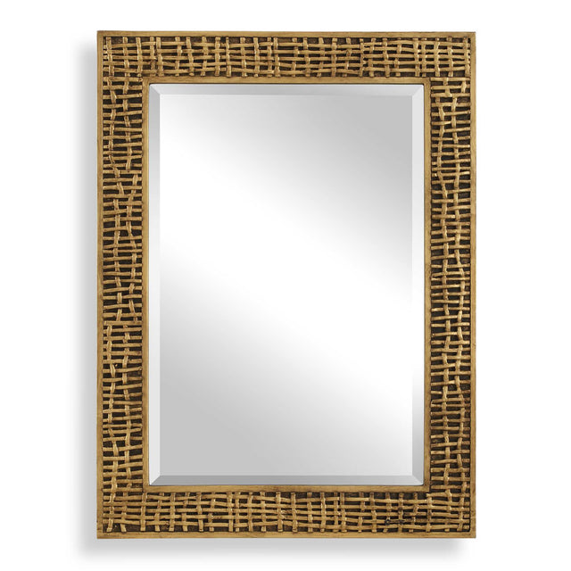 Woven In Time Time Mirror - Gold by Uttermost - View 1