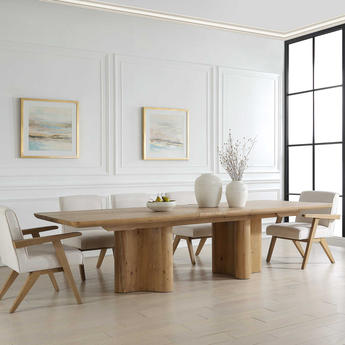 Cecelia Dining Table Oak - Light Brown by Uttermost - View 3