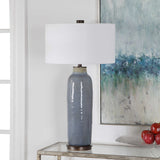 Vicente Slate Table Lamp - Blue / White by Uttermost - View 3