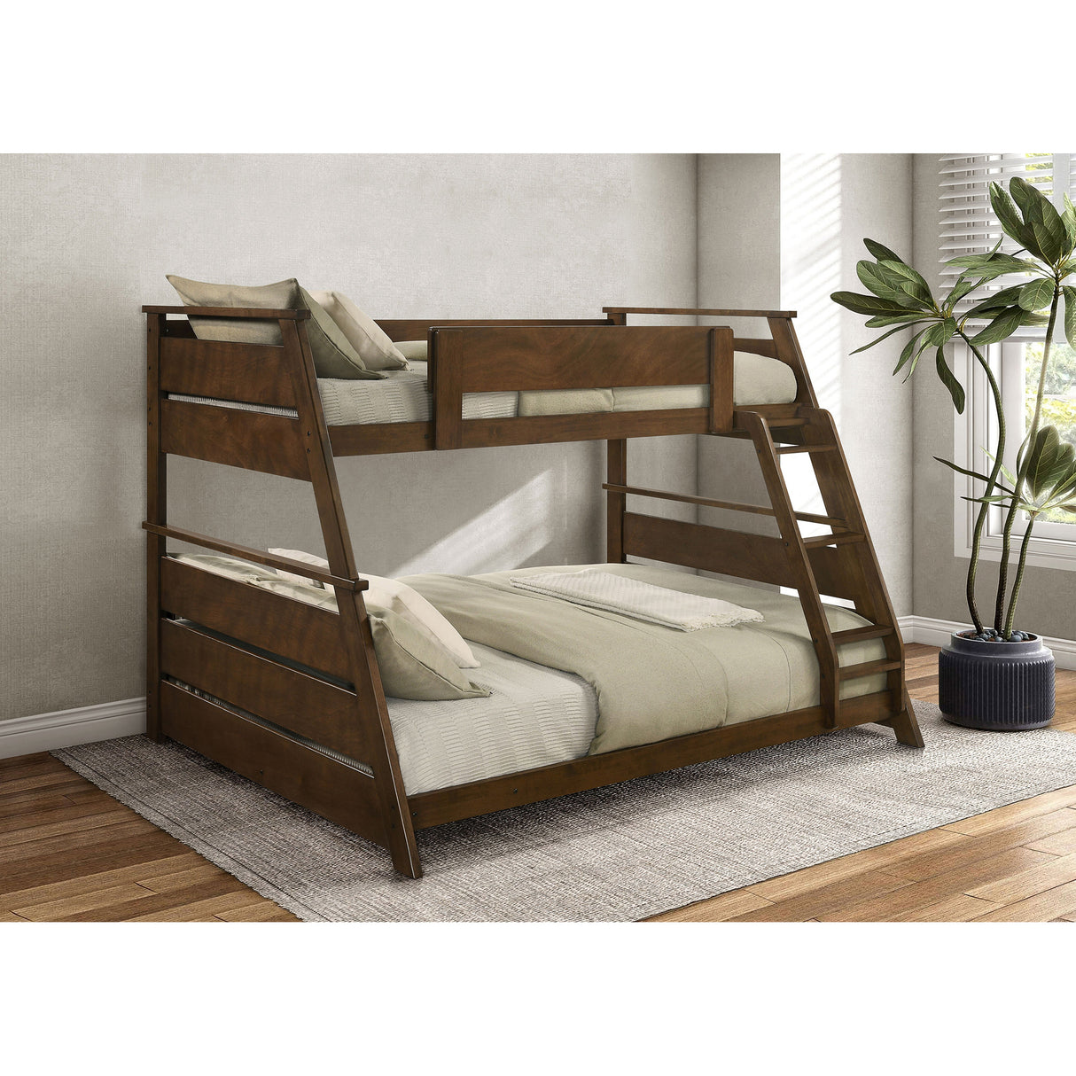 Reeder Walnut Twin Over Full Bunk Bed