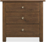 Driftwood Three-Drawer Nightstand Medium Wood - Dark Brown by Hooker Furniture - View 2
