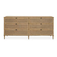 Coast 6 Drawer Rattan Chest Woodtone - Light Brown by Uttermost - View 1