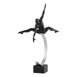 Dynamic Man Sculpture // Black  | Finesse - Home Elegance USA