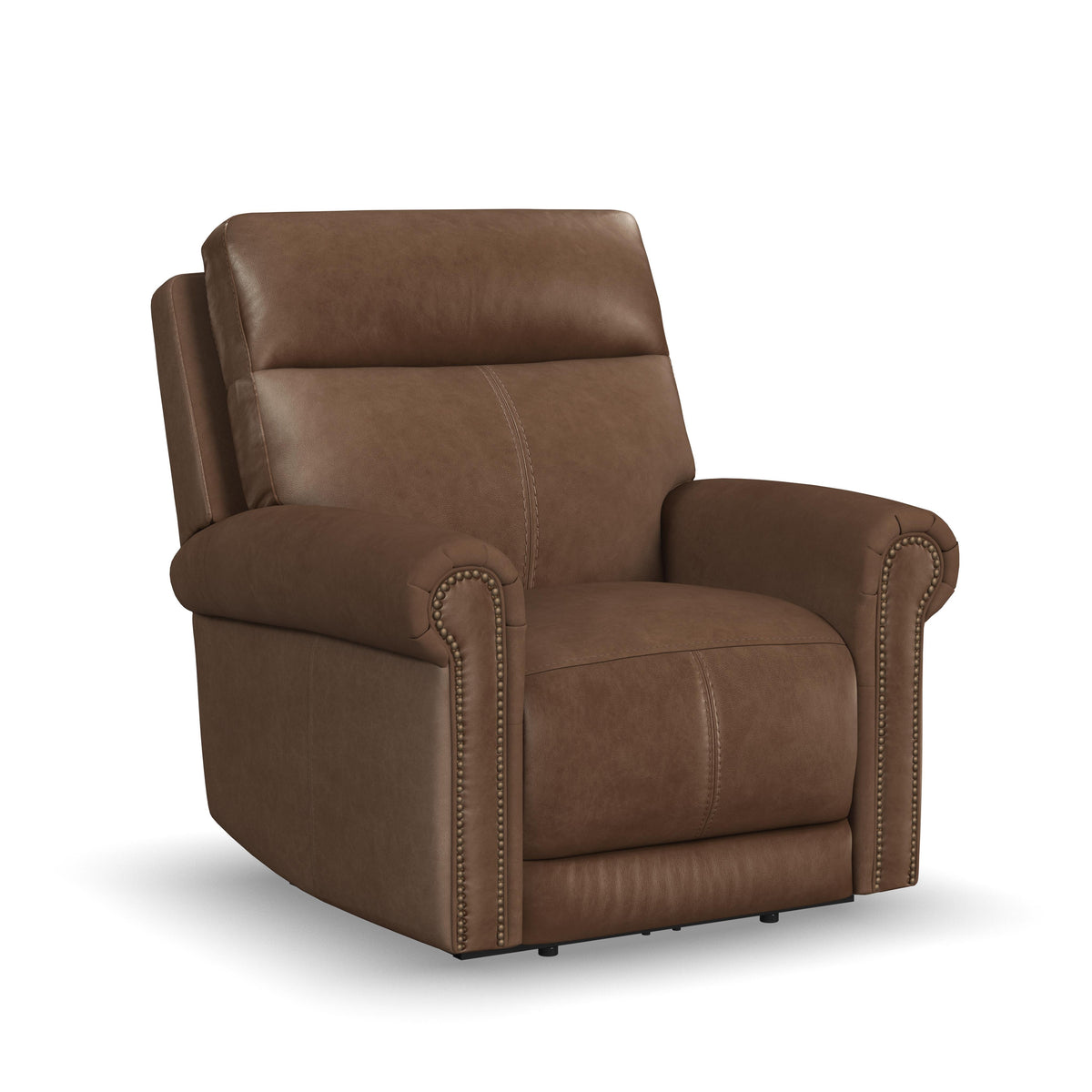 Alexander Power Recliner With Power Headrest & Lumbar - Khaki Brown | Flexsteel