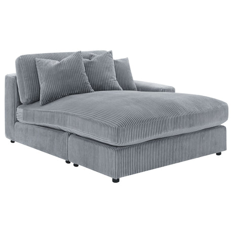 Marcus Fog Track Arms Reversible Sectional with Pillows - sold by Home Elegance USA