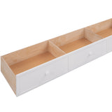 Stairway Twin-Over-Twin Bunk Bed with Three Drawers for Bedroom, Dorm - White(Old sku: LT000309AAK) - sold by Home Elegance USA