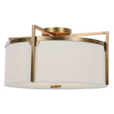 Colfax 3 Light Semi Flush Brass - Yellow / White by Uttermost - View 4