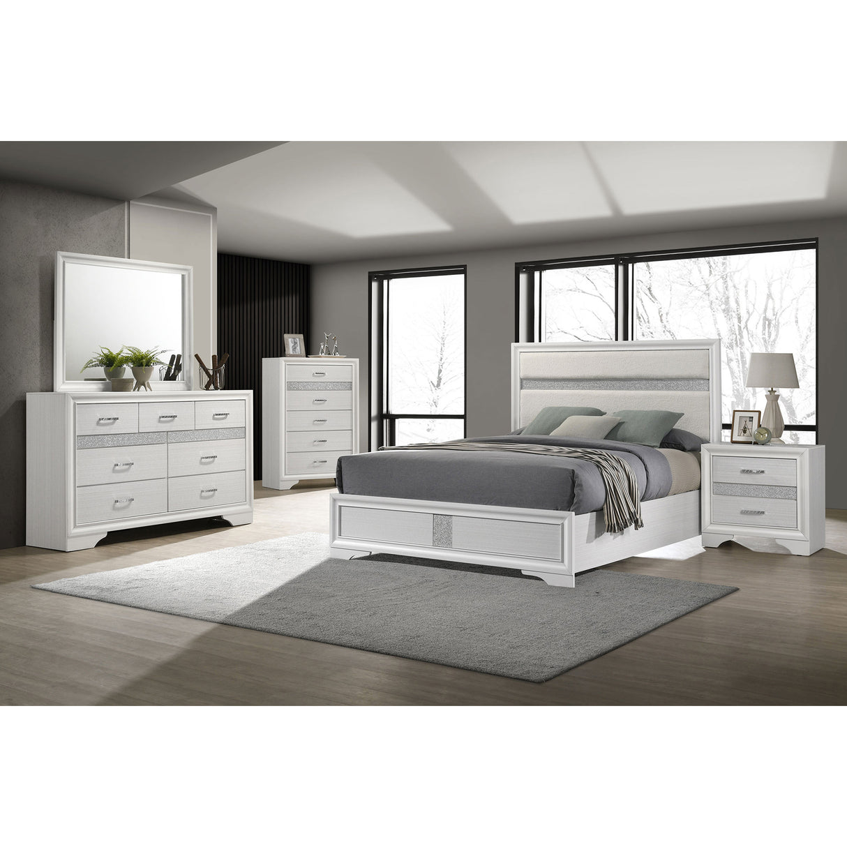 Annie White 4-piece Queen Bedroom Set