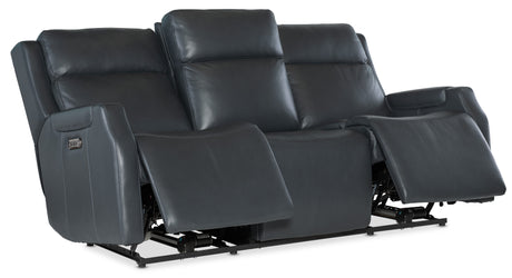 Nelson Zero Gravity Power Sofa With Power Headrest And Lumbar - Black by Hooker Furniture - View 7