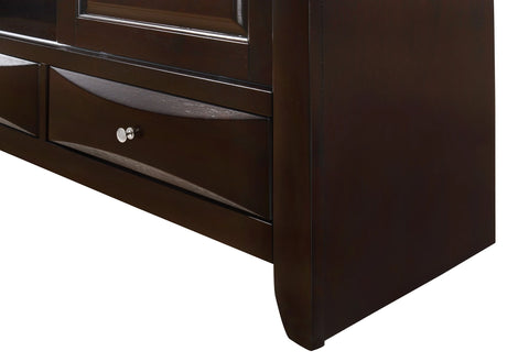 1pc Dark Cherry Finish 3 Drawers Shelf Storage Space TV Stand Bedroom Living Room Furniture - sold by Home Elegance USA