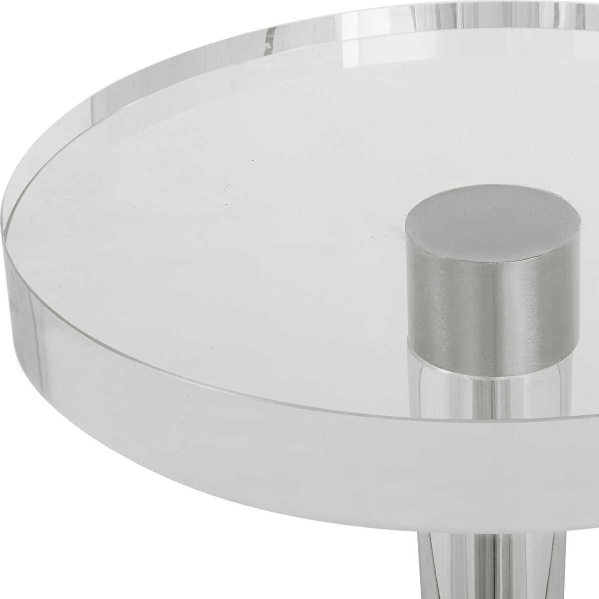 Pria Crystal Drink Table - Silver by Uttermost - View 4