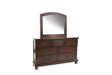 Traditional Style 1pc Dresser 3 Small Drawers 4 Large Drawers Bun Feet Pull Handles Round Knobs Cherry Finish Bedroom Furniture