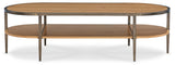 Cashiers Oval Coffee Table Almond - Light Brown by Hooker Furniture - View 2