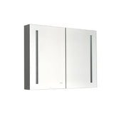 40in. W x 30 in. H LED Large Rectangular Aluminum Alloy Surface Mount Medicine Cabinet with Mirror - W127290913 - image - 16