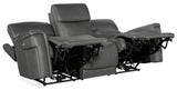 Lyra Zero Gravity Power Sofa With Power Headrest - Dark Gray by Hooker Furniture - View 6