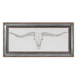 Western Skull Mount Print - Silver by Uttermost - View 1