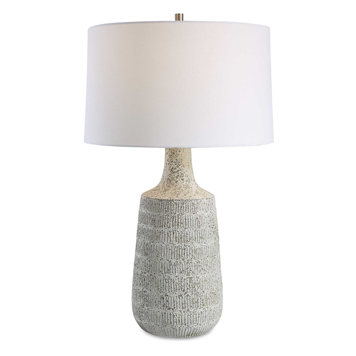 Scouts Table Lamp - Silver / White by Uttermost - View 1