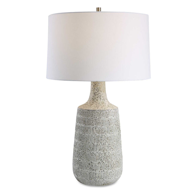 Scouts Table Lamp - Silver / White by Uttermost - View 1