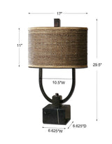 Stabina Metal Table Lamp - Dark Brown / Black by Uttermost - View 3