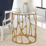 Ritual Round Gold Side Table by Uttermost - View 2