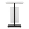 Elements Bubble Glass Accent Table - White by Uttermost - View 1