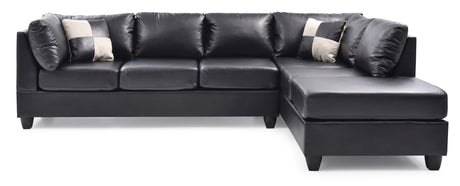 Malone G643B-SC Sectional ( 3 Boxes) , BLACK - sold by Home Elegance USA