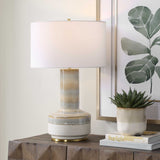 Armitage Textured Table Lamp Blue / Brown / Gray / White - Light Blue / White by Uttermost - View 2