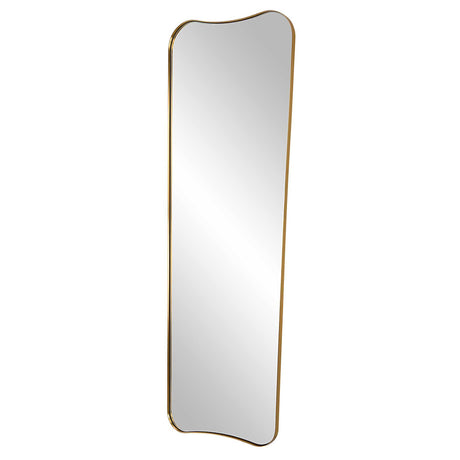 Belvoir Large Mirror Antique Brass - Yellow by Uttermost - View 4