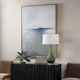 Above The Waterline Abstract Painting - Blue / Gray by Uttermost - View 3