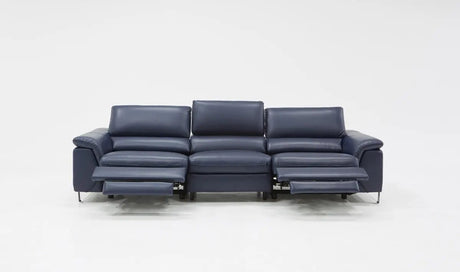 Divani Casa Maine Modern Blue Eco - Leather Sofa WElectric Recliners Vgkne9104 - Eco - Blu - VGKNE9104 - ECO - BLU - Home Elegance USA - 4