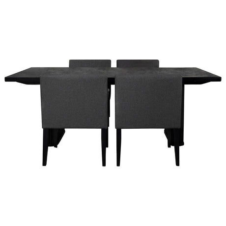 Houston Charcoal Grey and Black 5-piece Dining Set - sold by Home Elegance USA