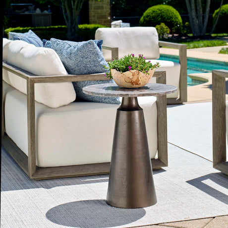 Midsummer Indoor-Outdoor Accent Table - Bronze by Uttermost - View 2