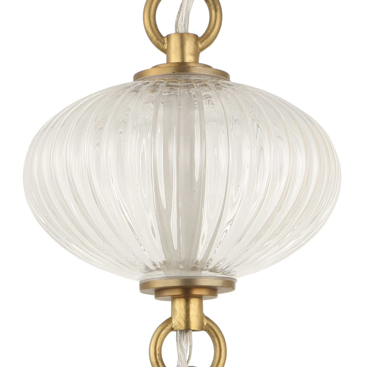 Bellaire 1 Light Glass Shade Pendant - Gold by Uttermost - View 9