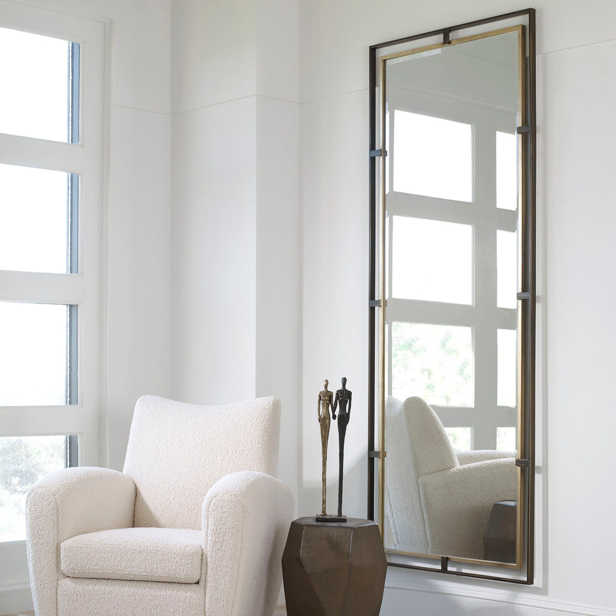 Carrizo Tall Mirror Bronze & Gold - Bronze / Gold by Uttermost - View 2