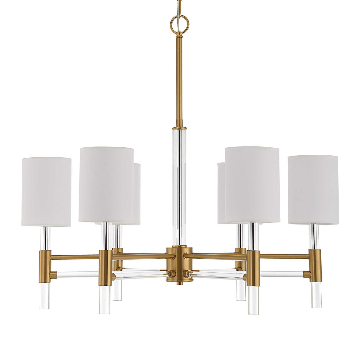 Welkin 6 Light Modern Chandelier - Gold by Uttermost - View 3