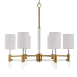 Welkin 6 Light Modern Chandelier - Gold by Uttermost - View 3