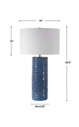 Ciji Table Lamp - Blue / White by Uttermost - View 8
