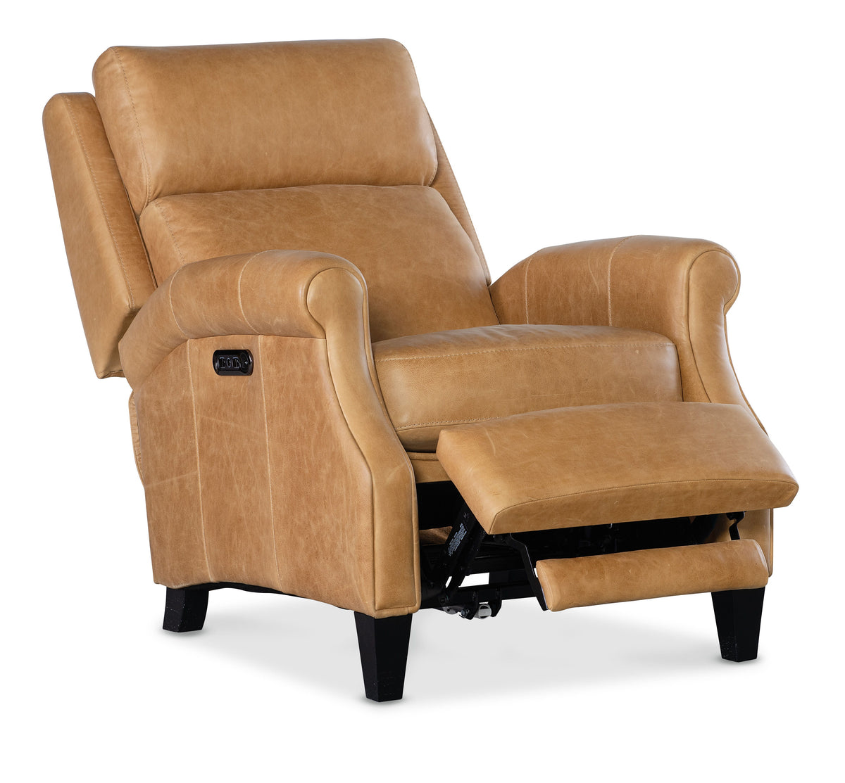 Hurley Power Recliner With Power Headrest - Light Brown by Hooker Furniture - View 4